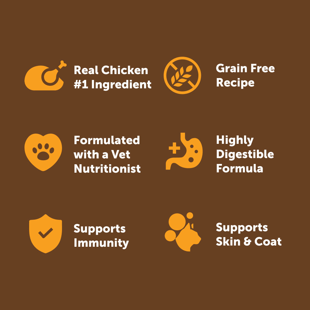 Your Pet's Kitchen Canned Wet Cat Food, Chicken & Herb Stew - 3 oz Cans (Pack of 24), Made in The USA with Real Chicken