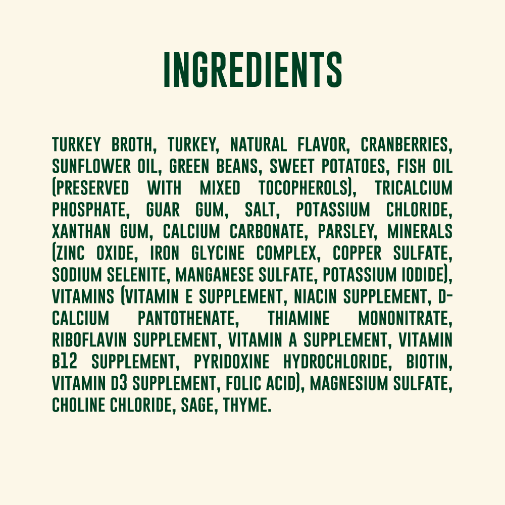 Your Pet’s Kitchen – 3.5oz Turkey & Vegetable Stew Shreds