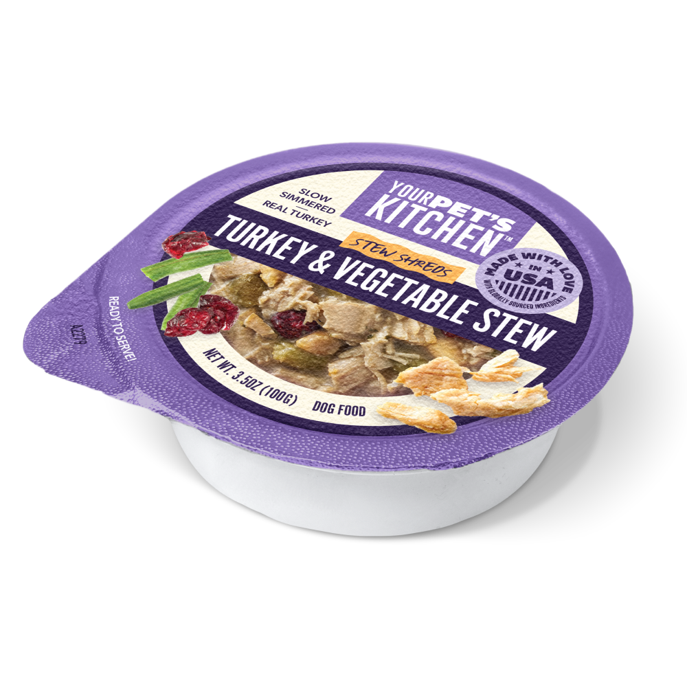 Your Pet’s Kitchen – 3.5oz Turkey & Vegetable Stew Shreds