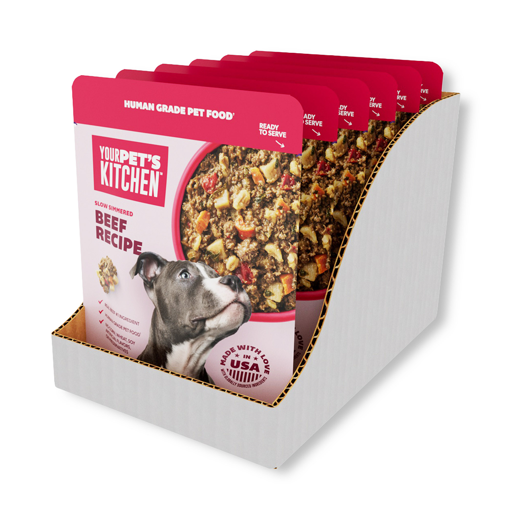 Your Pet's Kitchen - 9oz Human Grade Beef Recipe Pouch (Pack of 6)