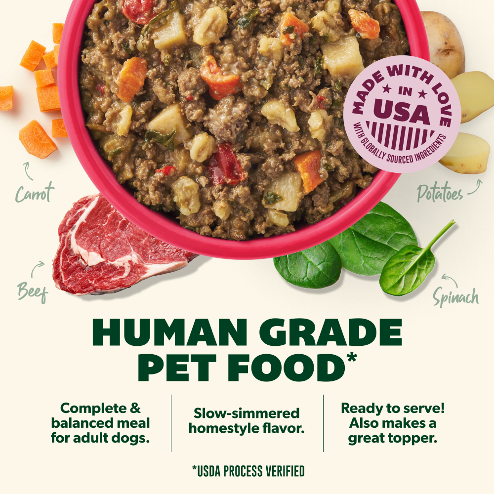 Your Pet's Kitchen - 9oz Human Grade Beef Recipe Pouch (Pack of 6)