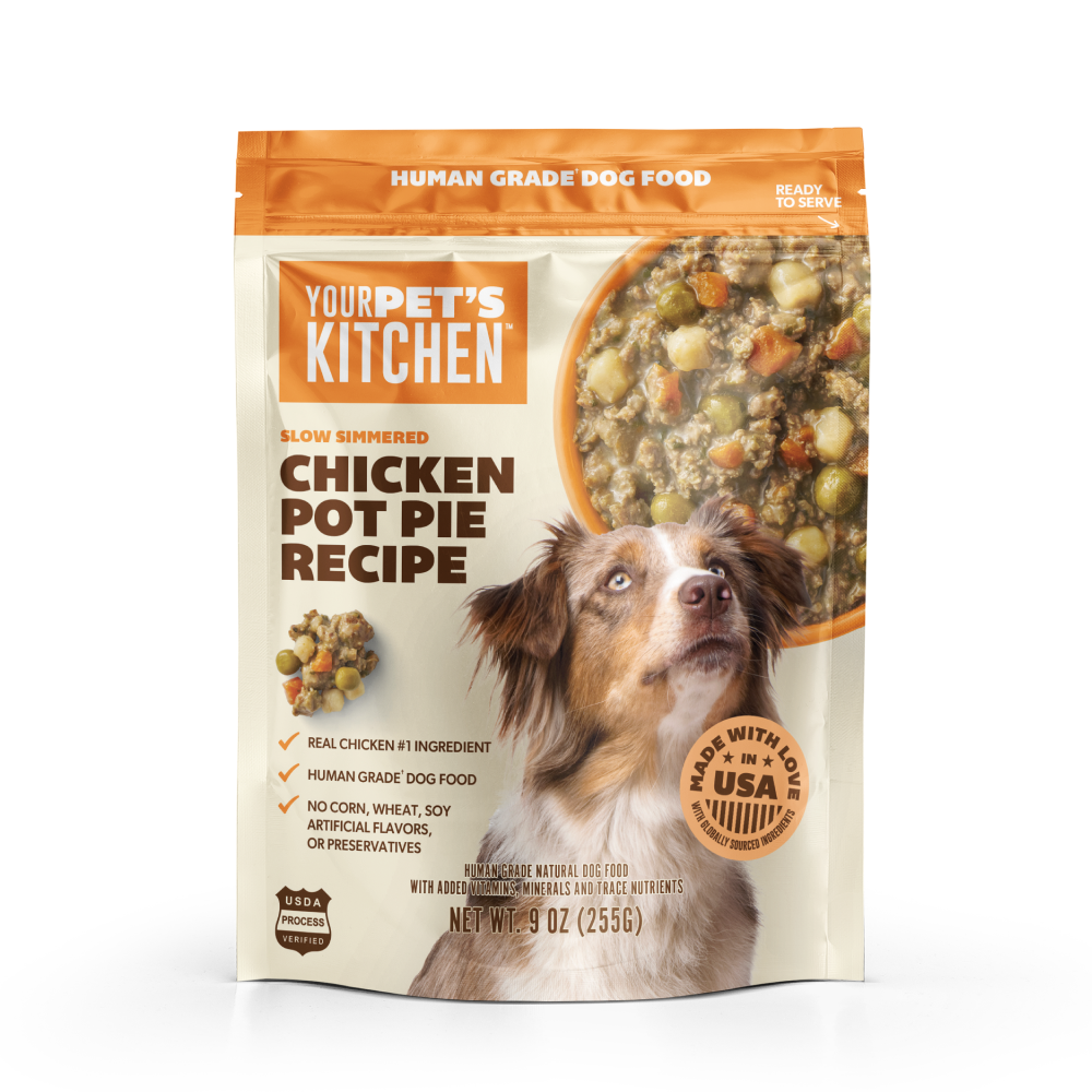 Your Pet's Kitchen - 9oz Human Grade Chicken Pot Pie Recipe Pouch (Pack of 6)