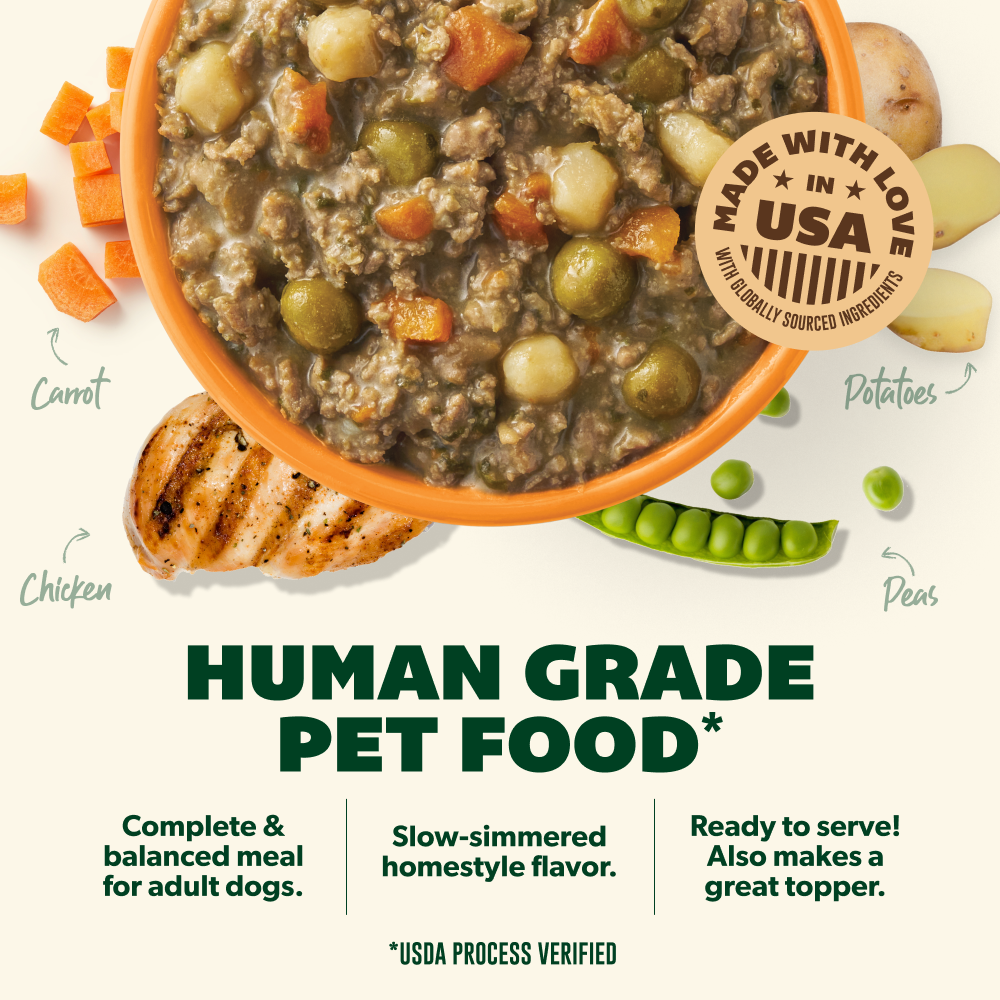 Your Pet's Kitchen - 9oz Human Grade Chicken Pot Pie Recipe Pouch (Pack of 6)