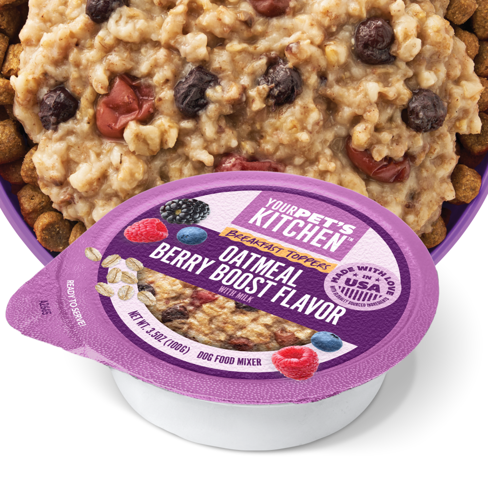 Your Pet’s Kitchen – 3.5oz Breakfast Oatmeal with Berry Boost Flavor in Sauce