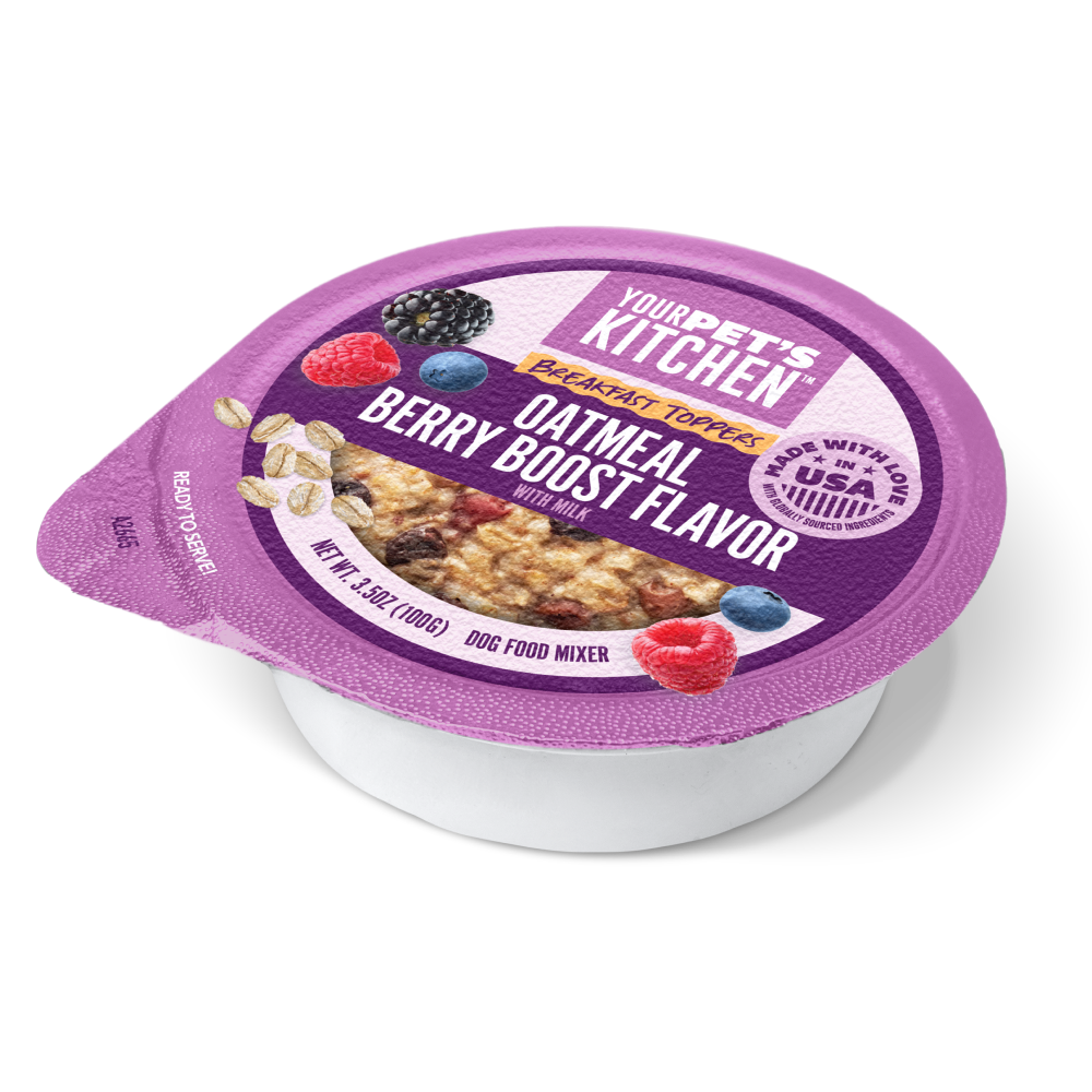 Your Pet’s Kitchen – 3.5oz Breakfast Oatmeal with Berry Boost Flavor in Sauce