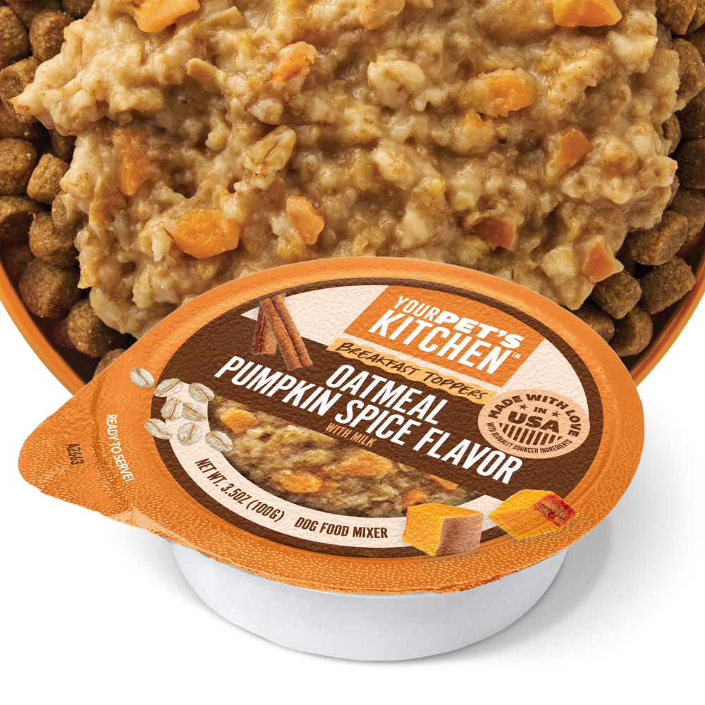 Your Pet’s Kitchen – 3.5oz Breakfast Oatmeal with Pumpkin Spice Flavor in Sauce