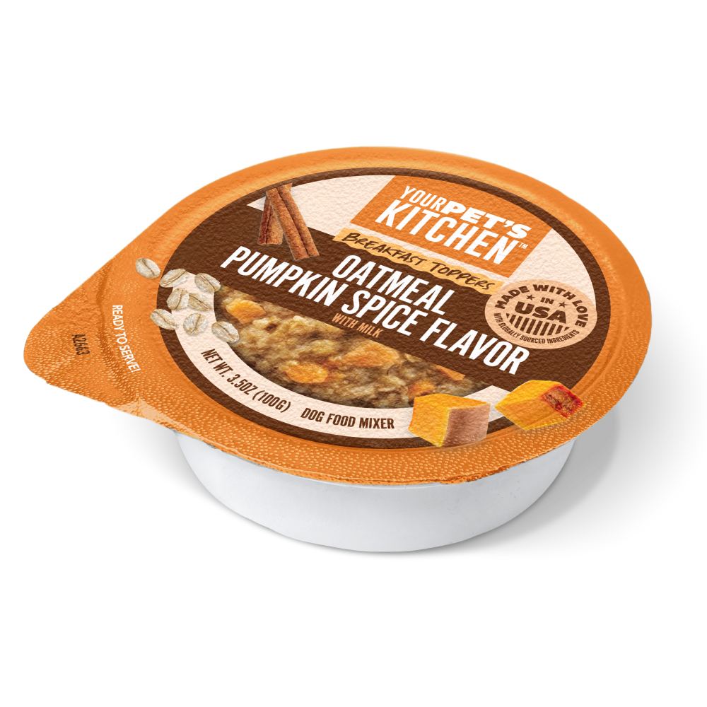 Your Pet’s Kitchen – 3.5oz Breakfast Oatmeal with Pumpkin Spice Flavor in Sauce