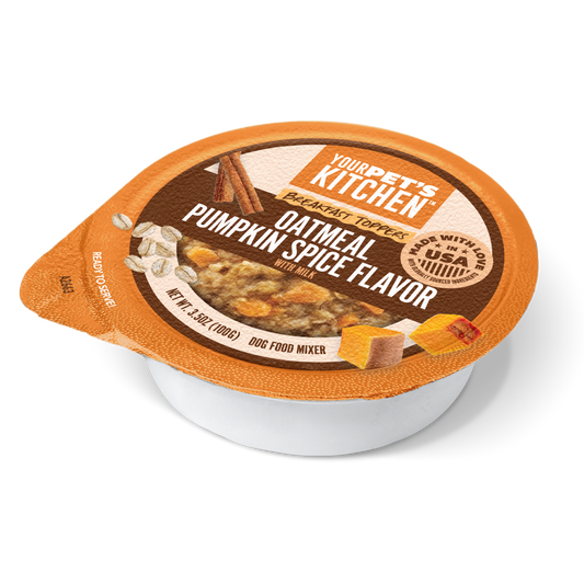 Your Pet’s Kitchen – 3.5oz Breakfast Oatmeal with Pumpkin Spice Flavor in Sauce