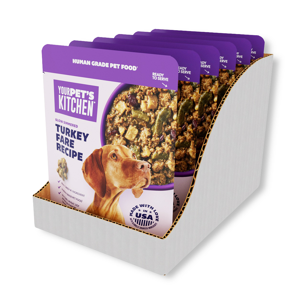 Your Pet's Kitchen - 9oz Human Grade Turkey Fare Recipe Pouch (Pack of 6)